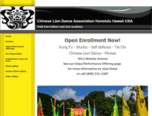 Tablet Screenshot of chineseliondanceassociation.com